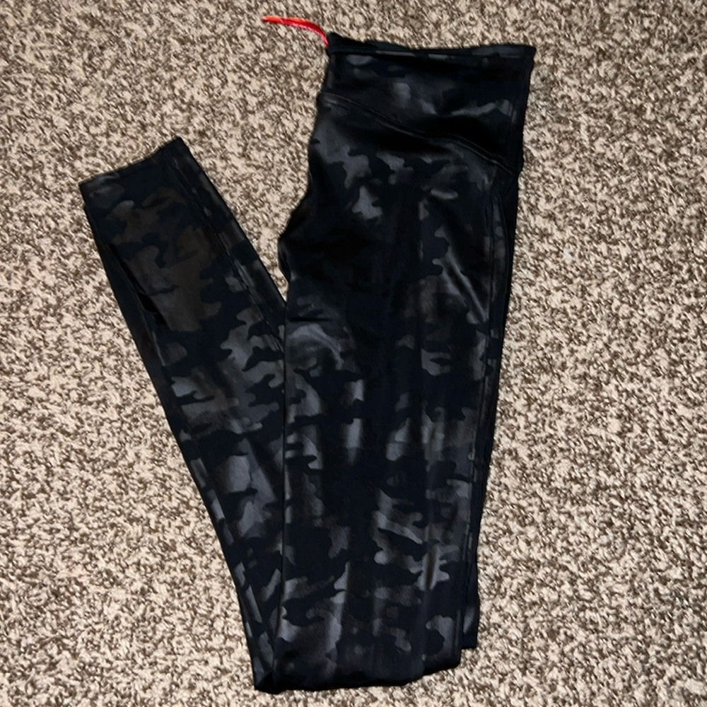 Spanx Leather Camo Leggings